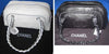 *** CHANEL IVORY OR BLACK LEATHER LUXURY BOWLING BOWLER CLASSIC BAG !!! ***/