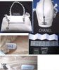*** CHANEL IVORY OR BLACK LEATHER LUXURY BOWLING BOWLER CLASSIC BAG !!! ***/